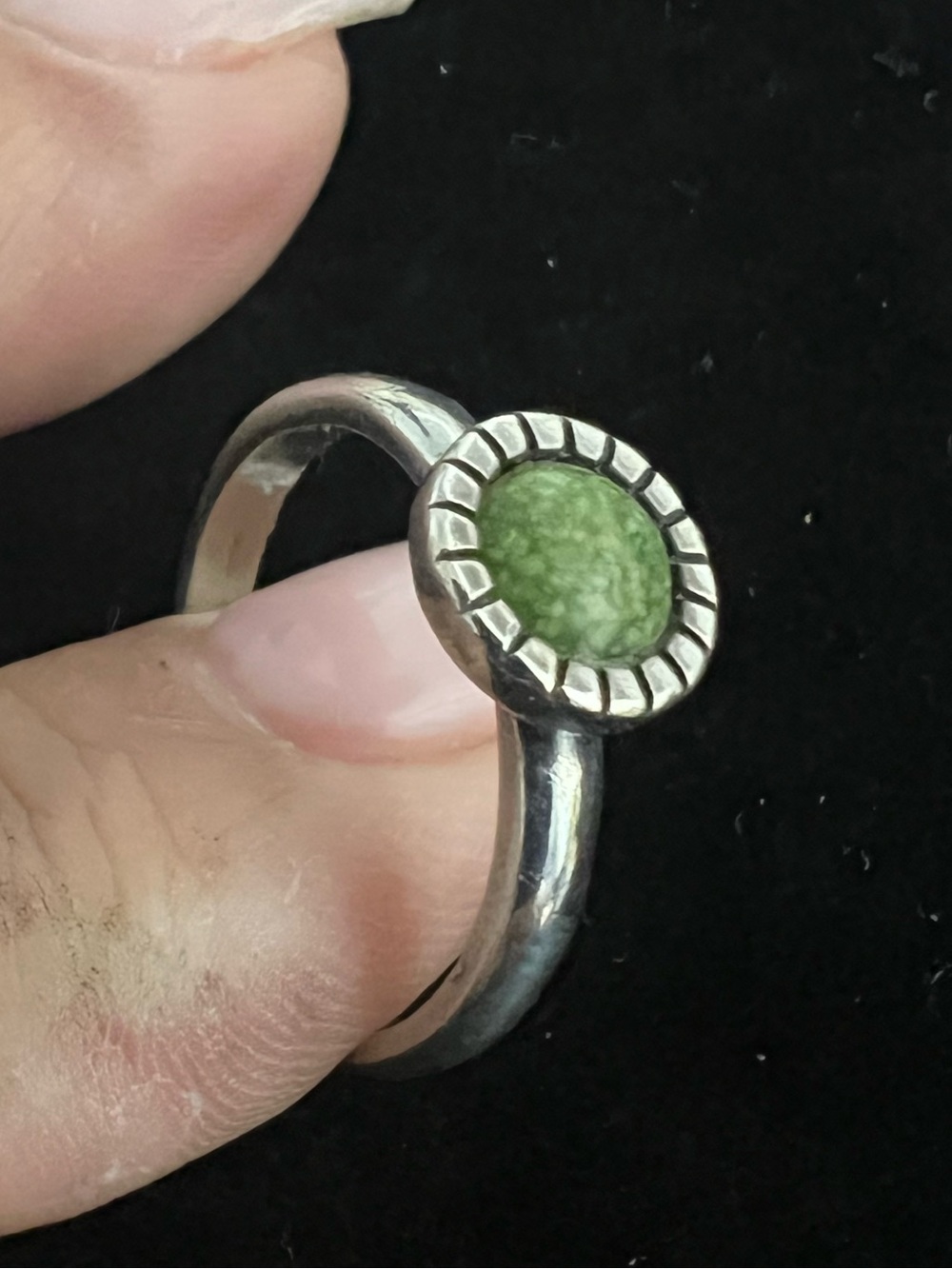 Carolyn Pollack Relios Sterling silver green turquoise ring. Retired. - Picture 3 of 7